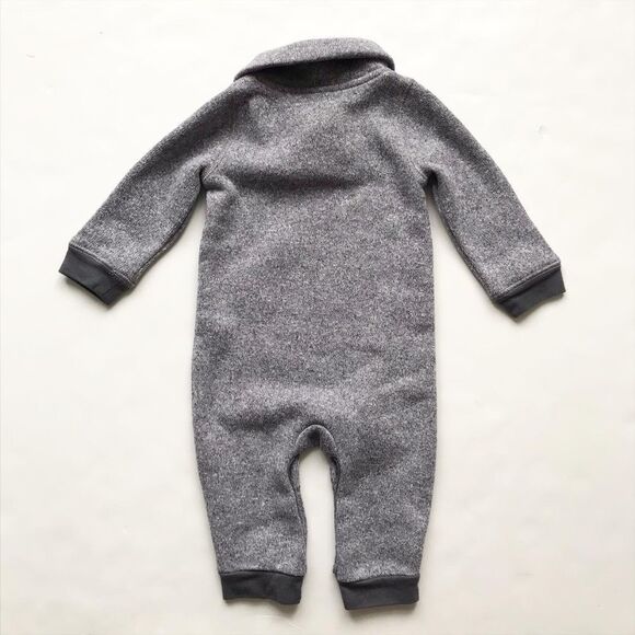 Old navy heather gray Shaw neck  jumpsuit EUC  6-12 months - Picture 6 of 6